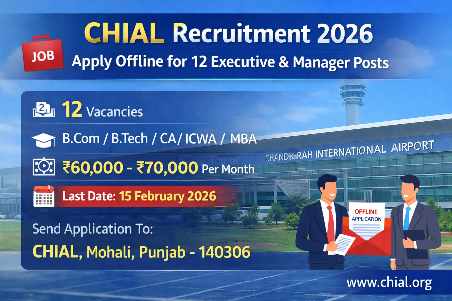 CHIAL Recruitment 2026 Apply Offline
