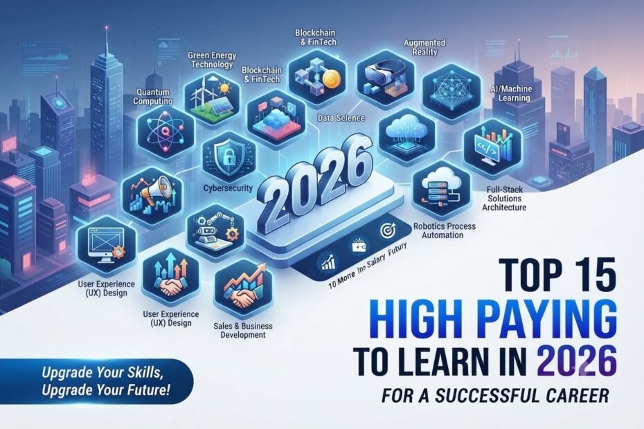 Top 15 High Paying Skills to Learn in 2026